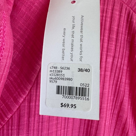 LIVI LANE BRYANT Pink Flame Sleeveless Hooded Ribbed Dress NWT / Plus 38 - 40 - Picture 10 of 16